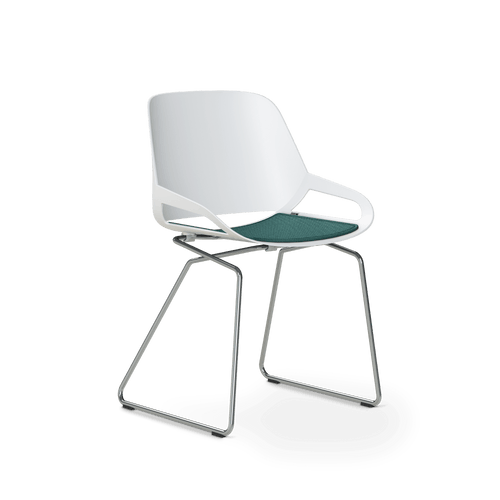 Aeris Numo piètement luge couleur coque de siège  blanc