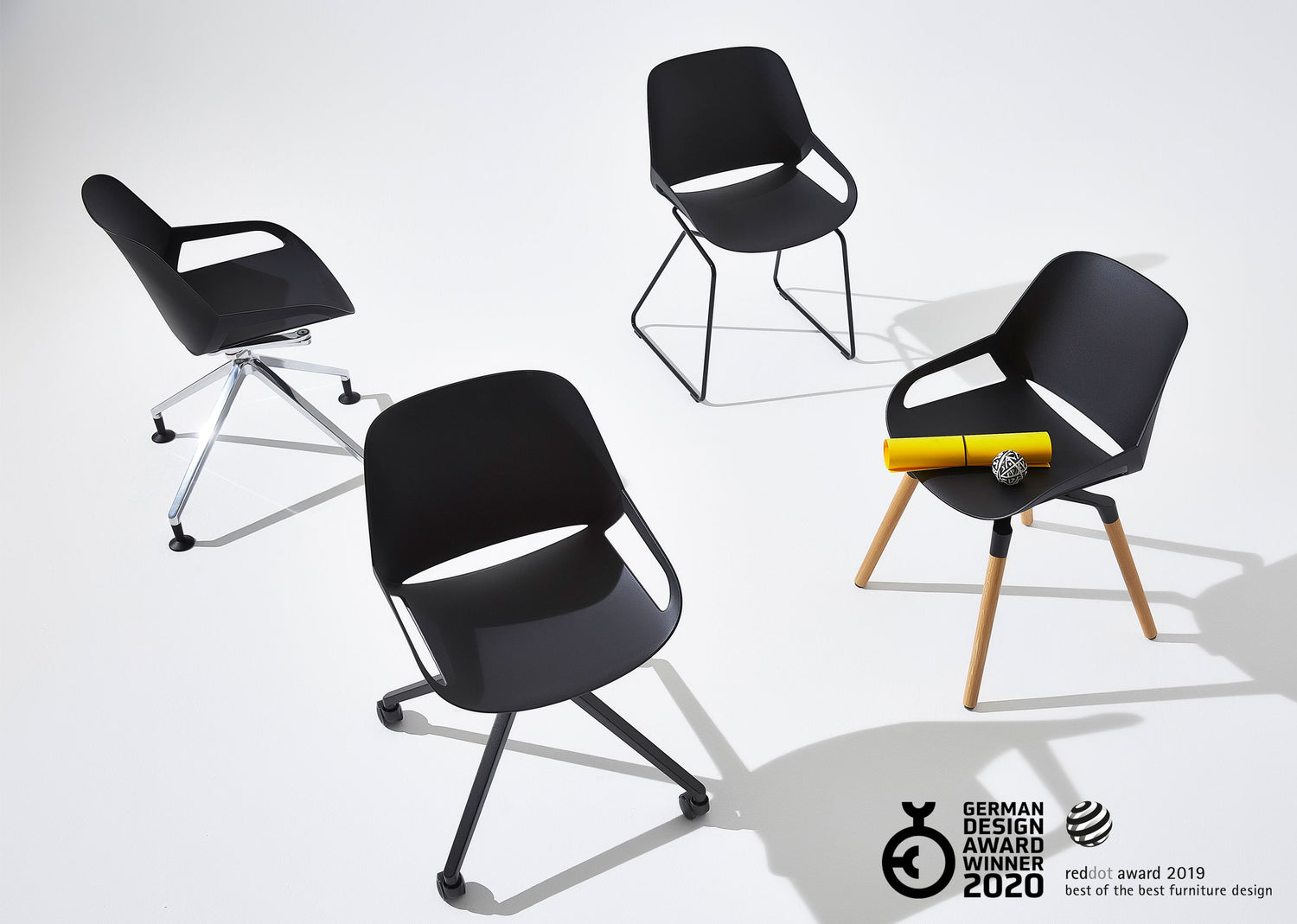 Aeris Numo Task en quatre types de piétement remporte le German Design Award 2020.