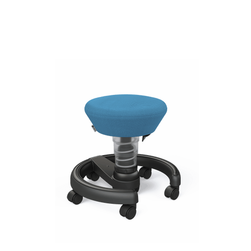 Chaise ergonomique pour enfants Aeris Swoppster, housse bleue, piètement noir