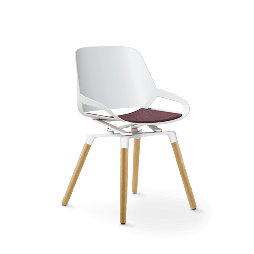 Aeris Numo wooden legs white seat shell