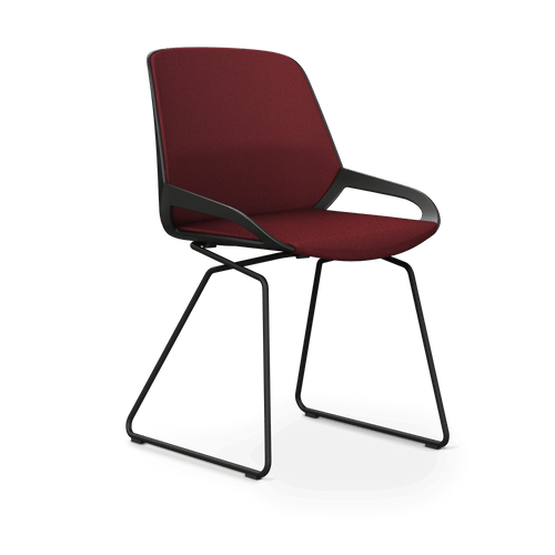 Aeris Numo Comfort skid frame seat cover red mottled