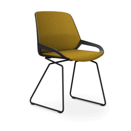 Aeris Numo Comfort skid frame seat cover yellow mottled