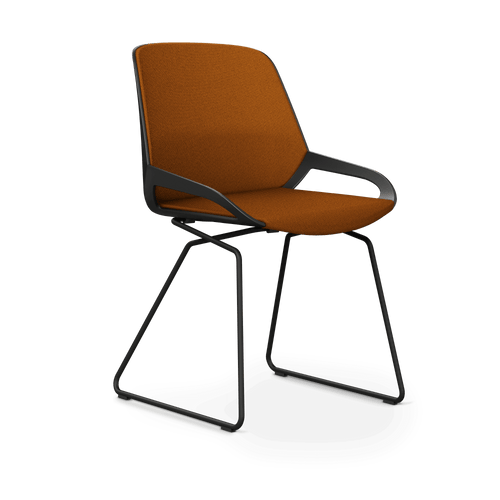 Aeris Numo Comfort skid frame seat cover yellow-orange melange