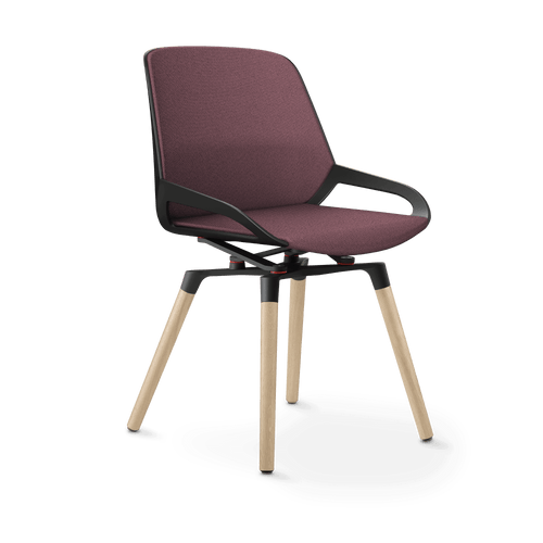 Aeris Numo Comfort wooden legs oak seat cover light purple mottled