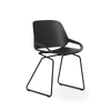 Best outdoor chair Aeris Numo, black shell, black lacquered frame